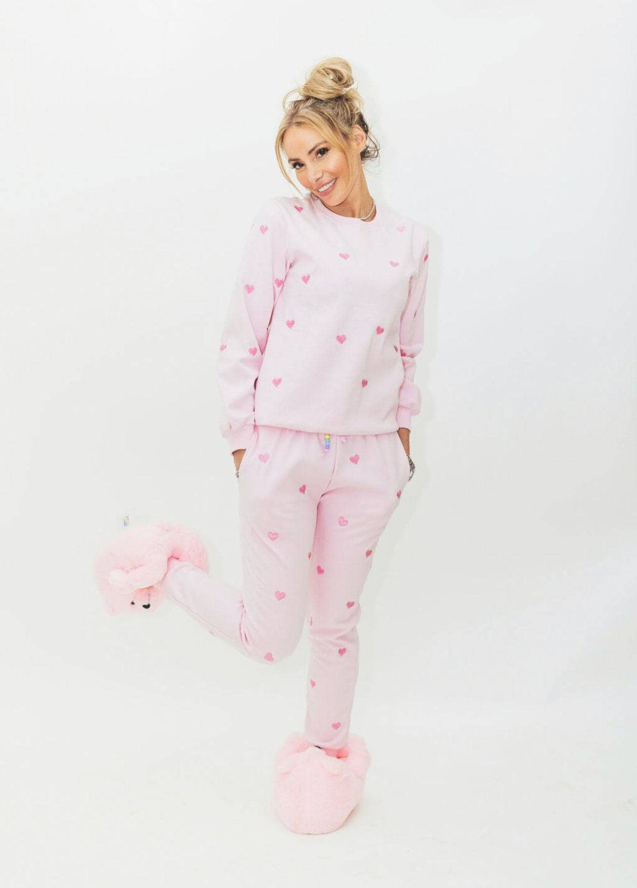 Women's Full Hearts Jogger Set | Lola + The Boys
