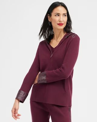 Zenergy Luxe Cashmere Blend Sequin Sweater | Chico's