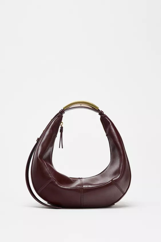 OVAL BAG WITH METAL STRAP | Zara US