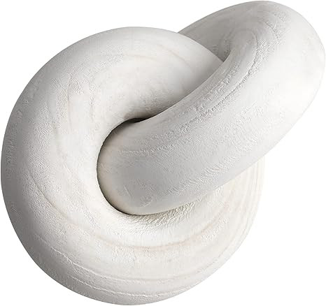 Large Wooden Chain Link Hand-Carved Wood Knot Crafts Farmhouse Living Room Kitchen Decoration Han... | Amazon (US)