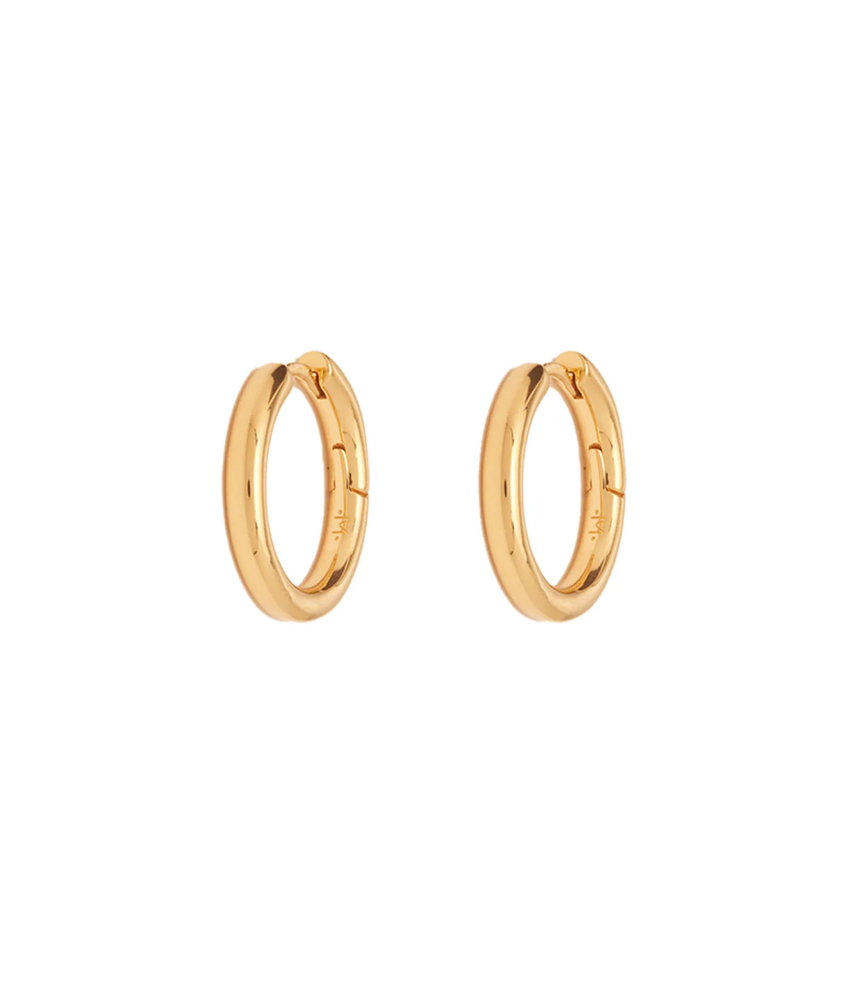 Medium Tunnel Hoop in Gold | Mode Sportif