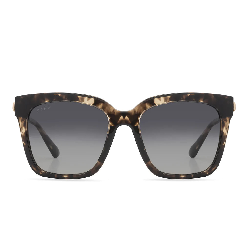 BELLA - ESPRESSO TORTOISE + GREY GRADIENT + POLARIZED SUNGLASSES | DIFF Eyewear