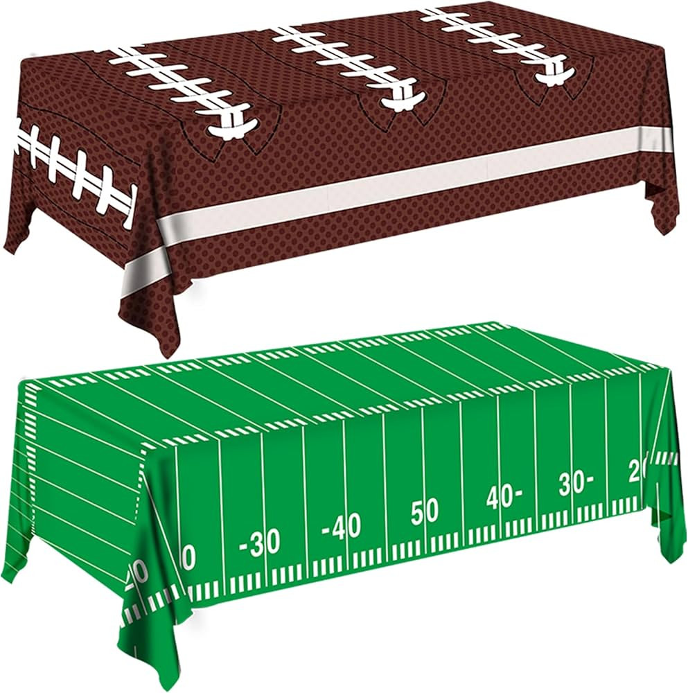 2pcs Football Tablecloth - Perfect for Football Party Decorations, Durable and Easy to Clean, Ide... | Amazon (US)