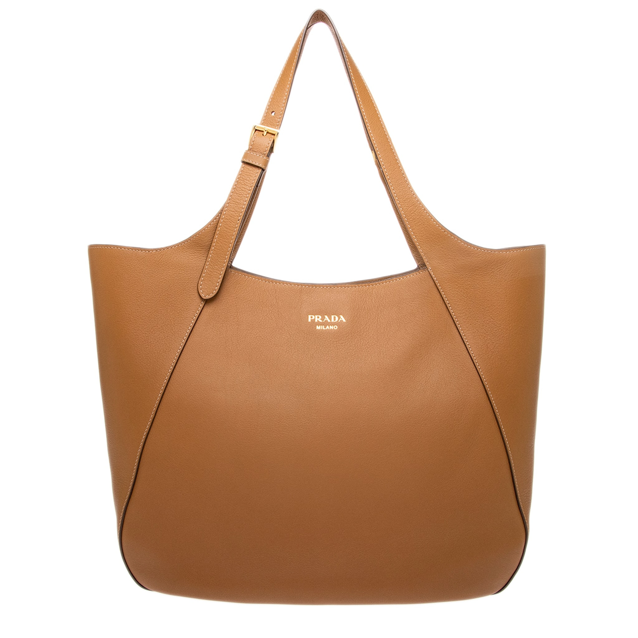 Prada Large Leather Tote | Overstock