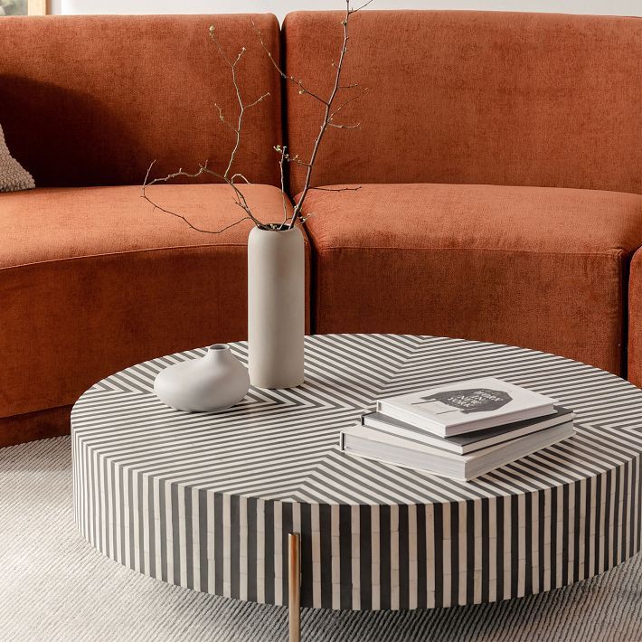 Graphic Stripes Coffee Table (36"–48") | West Elm (US)