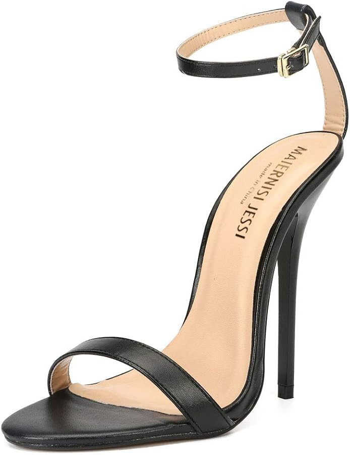 MAIERNISI JESSI Unisex Men's Women's Strappy Sandals Heels, Stilletos High Heeled Sandals | Amazon (US)
