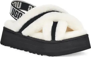 UGG® Disco Cross Genuine Shearling Slide | Nordstromrack | Nordstrom Rack