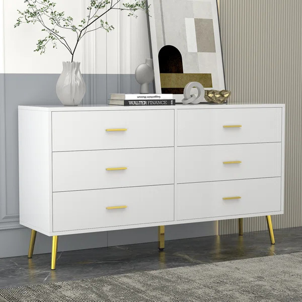 6 Drawer 54'' W Double Dresser | Wayfair North America