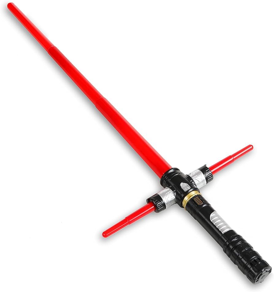 Light up Saber Toy with Electronic Lights and Sound Effect for Kids and Adults, Red LED Retractab... | Amazon (US)