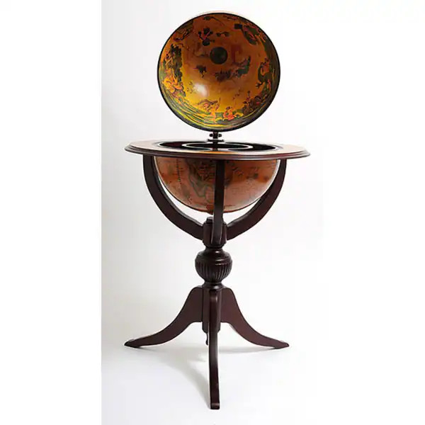 Old Modern Handicrafts Three-legged Red Globe Pedestal | Bed Bath & Beyond