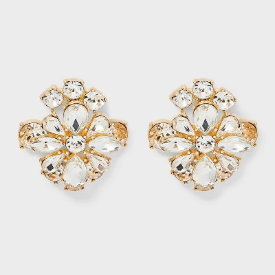 Statement Stone Stud Earrings - A New Day™ Gold | Target