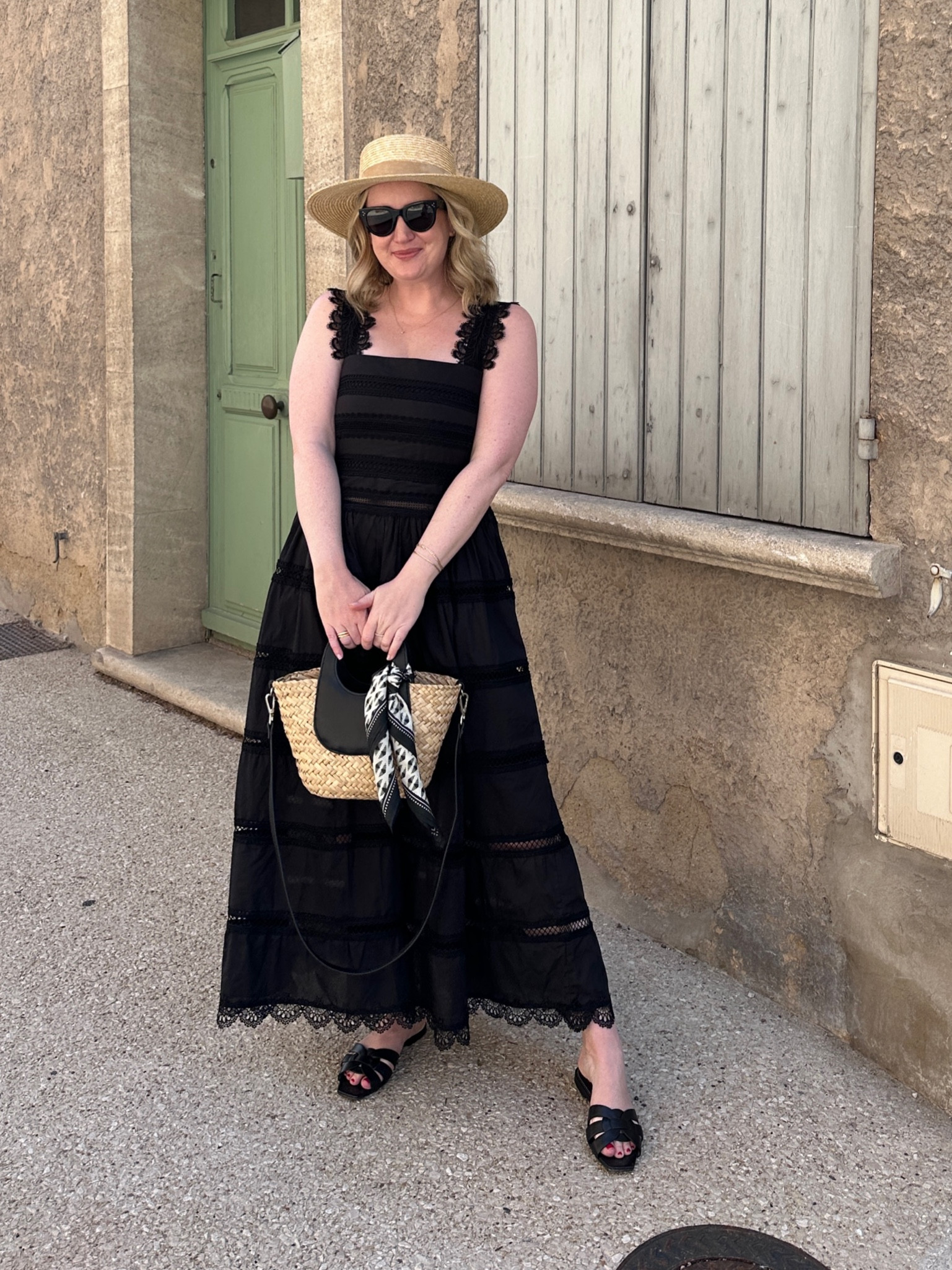 Summer look featuring maxi eyelet dress from Waimari (L)
Mango straw tote 
Maison miette Silk scarf
Straw hat
Summer bag
Vacation outfit
Summer hat sun hat

#LTKSeasonal