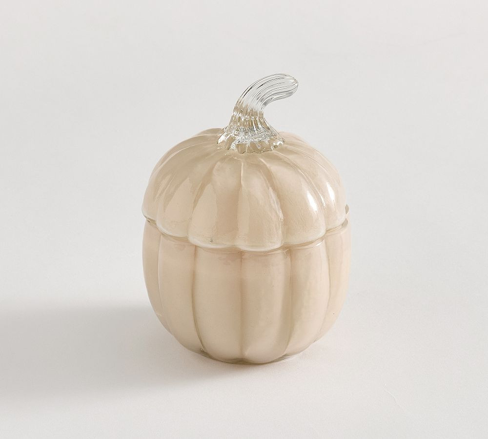 Glass Pumpkin Candle - Autumn Amber | Pottery Barn (US)