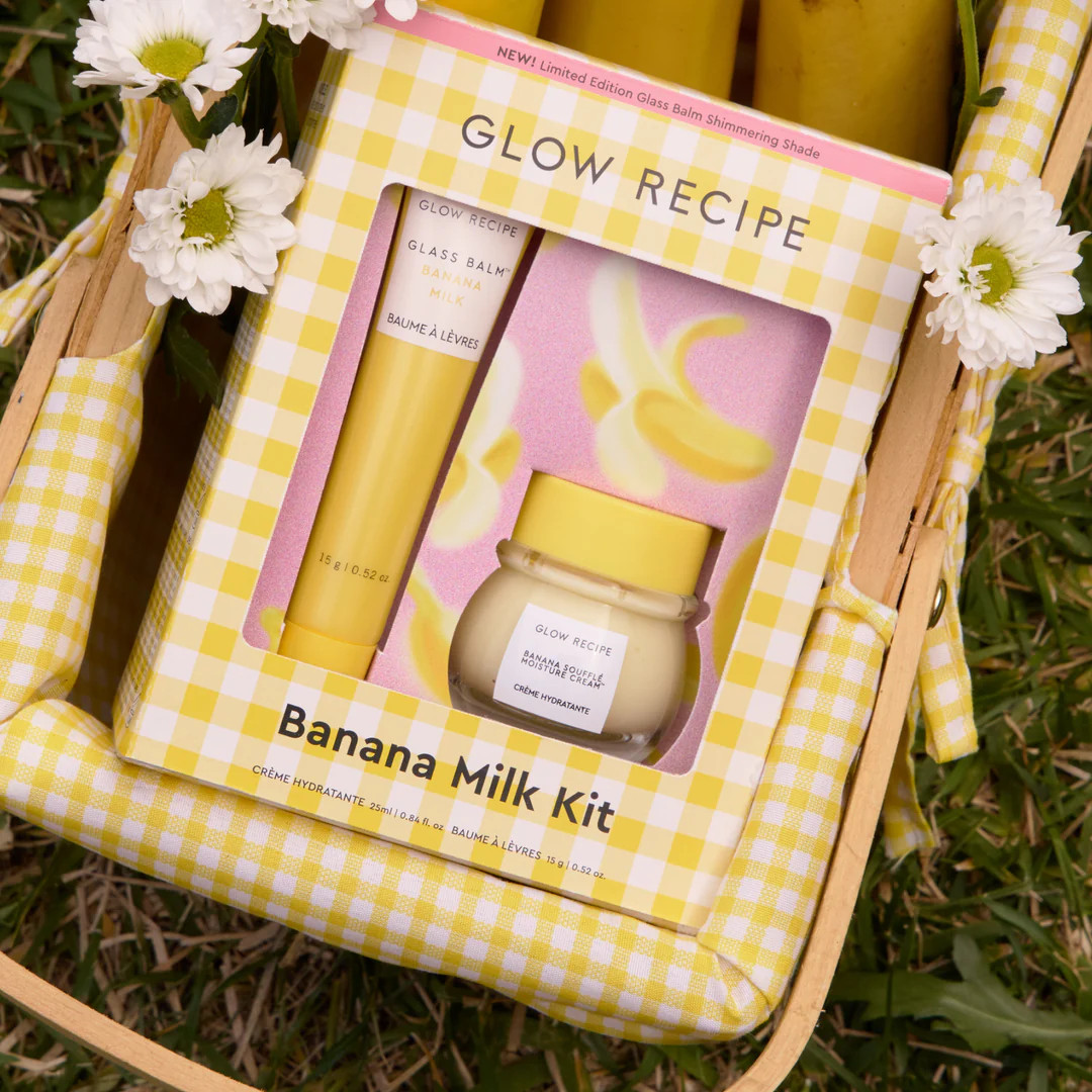 Banana Moisturizing Cream & Shimmer Lip Treatment Duo | Glow Recipe