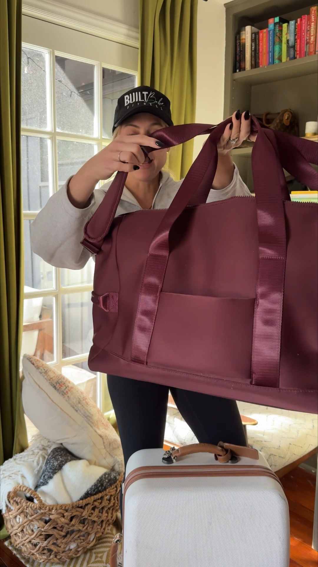 I’m so happy I found this duffel to travel with from Target!