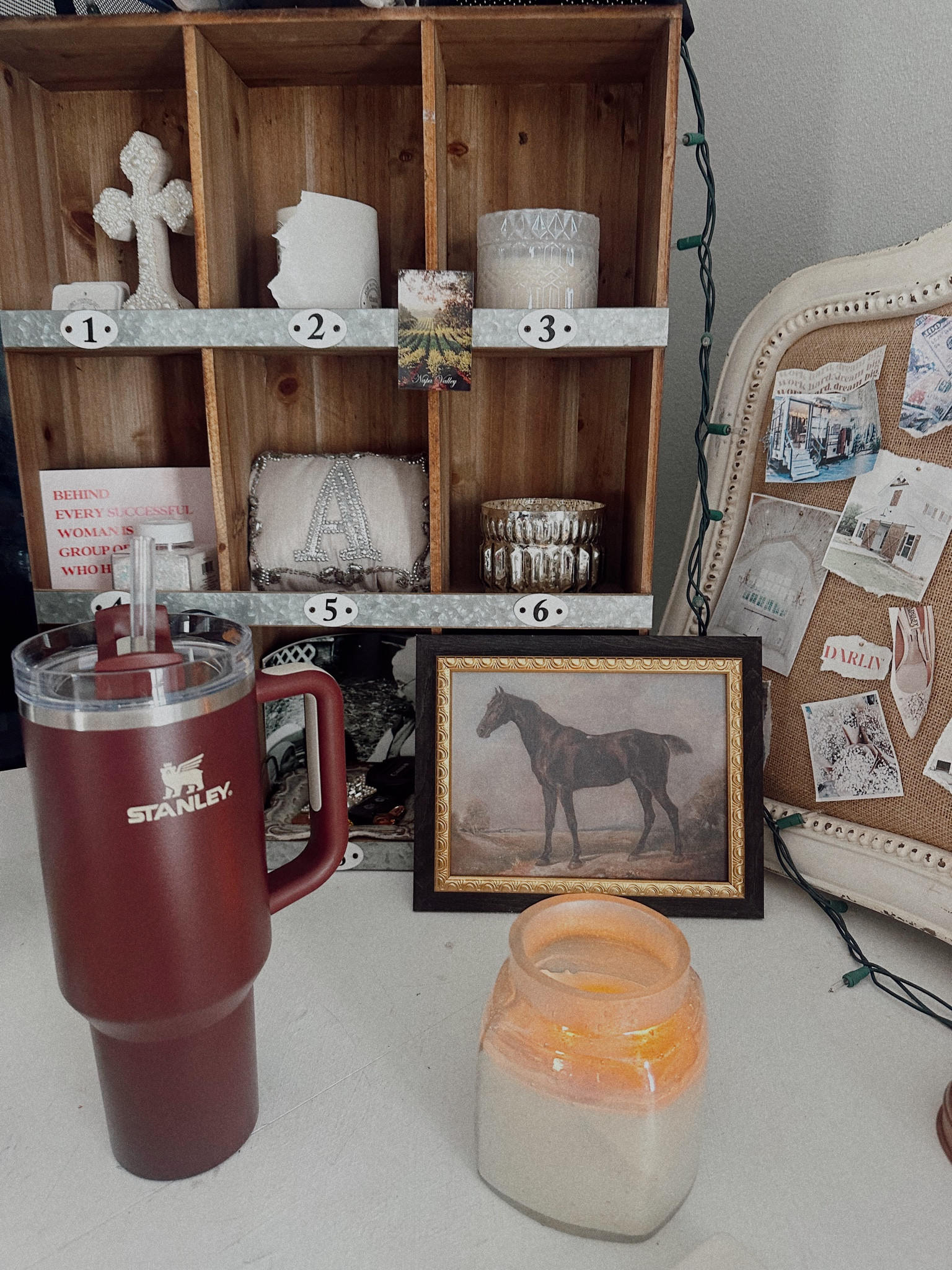 my little office set up 💗 
cute fall wall art and Stanley cup ⭐️

#LTKGiftGuide #LTKFindsUnder50 #LTKSeasonal