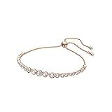 Amazon.com: Swarovski Emily Tennis Bracelet, Adjustable Bracelet with Pink and Blue Tone Round Cr... | Amazon (US)
