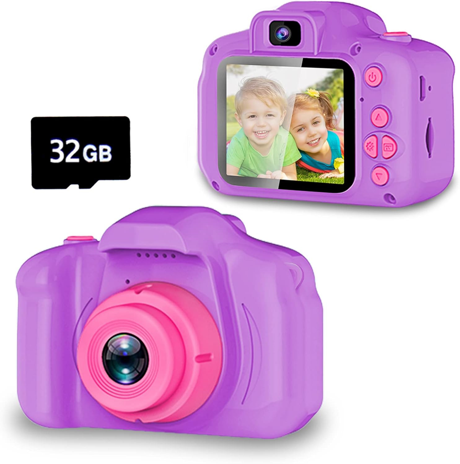 Seckton Upgrade Kids Selfie Camera, Christmas Birthday Gifts for Girls Age 3-9, HD Digital Video ... | Amazon (US)