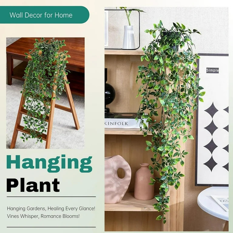 34'' Fake Hanging Plants Artificial Potted Plants Indoor and Outdoor for Office Living Room Bathr... | Walmart (US)