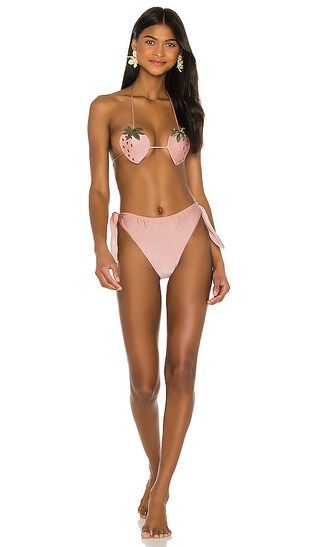Strawberry High Leg Bikini Set | Revolve Clothing (Global)