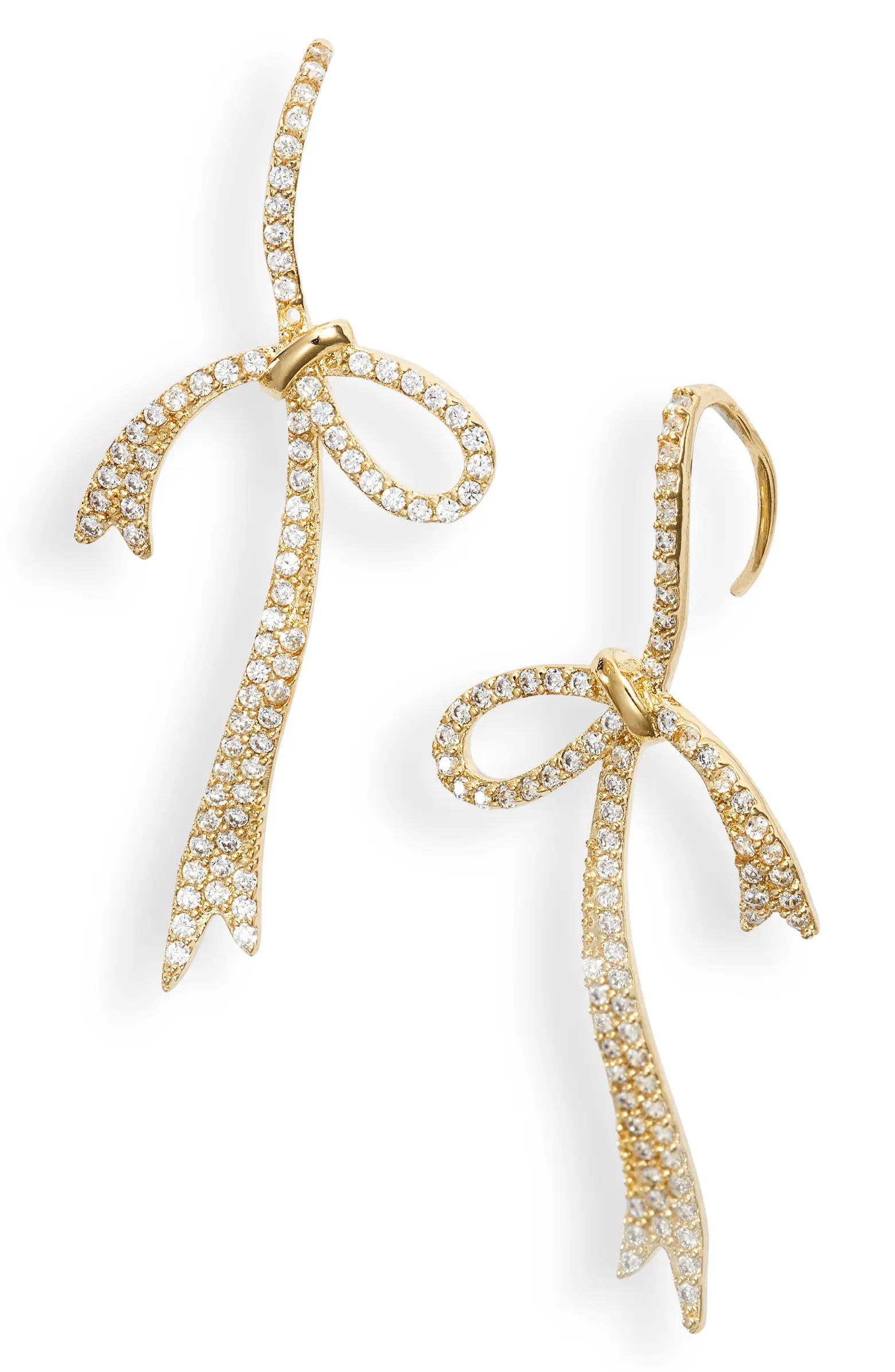 Cubic Zirconia Bow Drop Earrings | Nordstrom