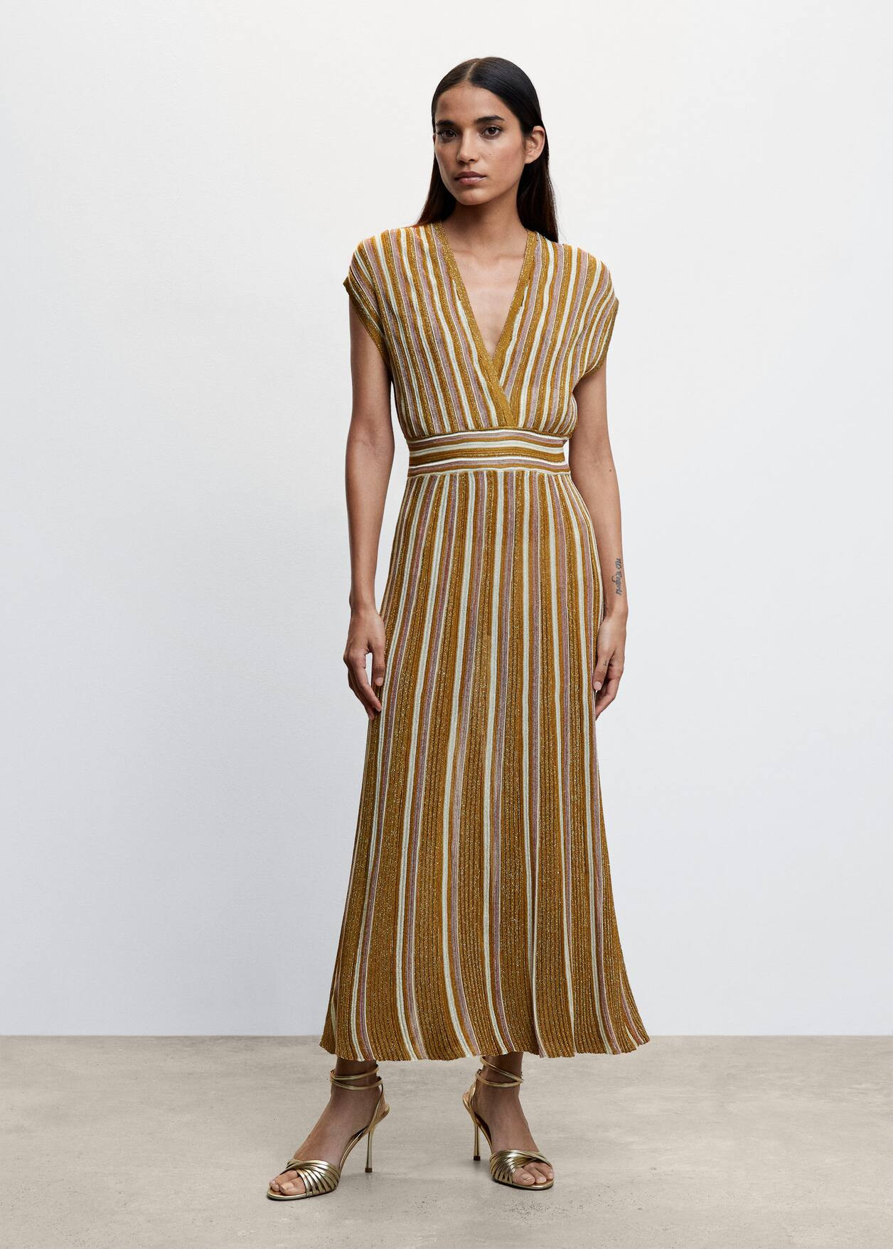 Printed knit dress | MANGO (US)