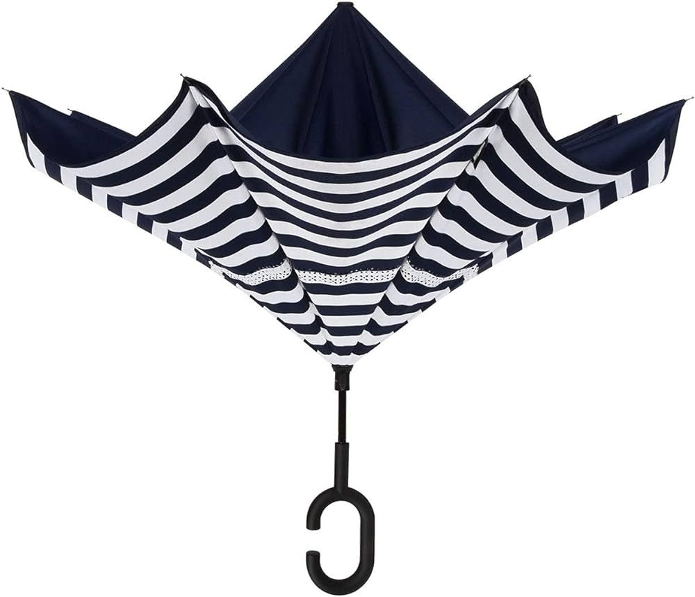 ShedRain Unbelievabrella Inverted, Upside Down, Windproof & Rainproof Car Umbrella - Hands Free C... | Amazon (US)