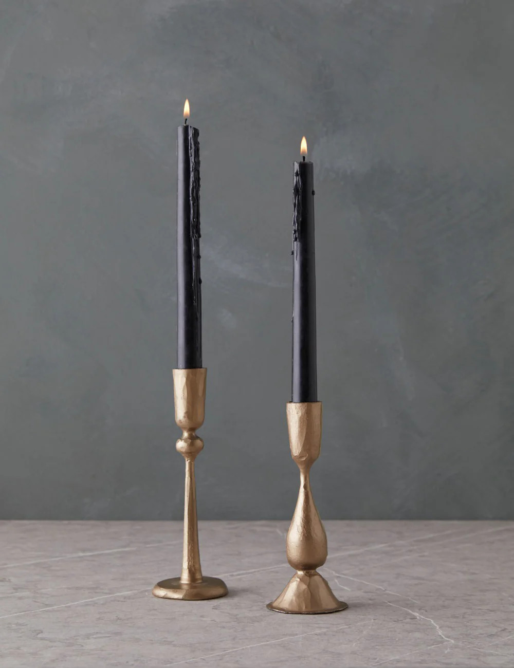 Hand-Forged Iron Taper Candle Holder | Lulu and Georgia 