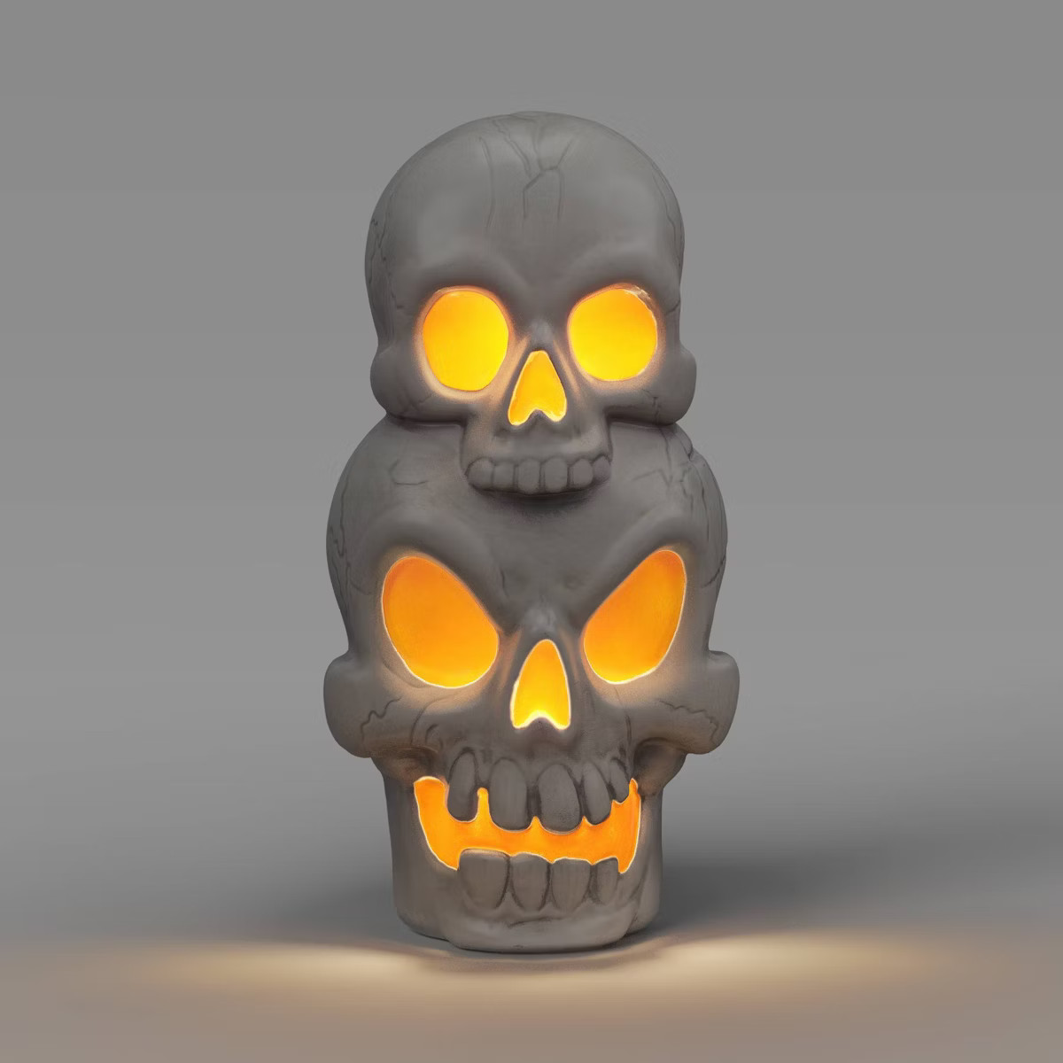 22.5" Light and Sound Stacked Skulls Outdoor Halloween Decorative Prop - Hyde and EEK! Boutique... | Target