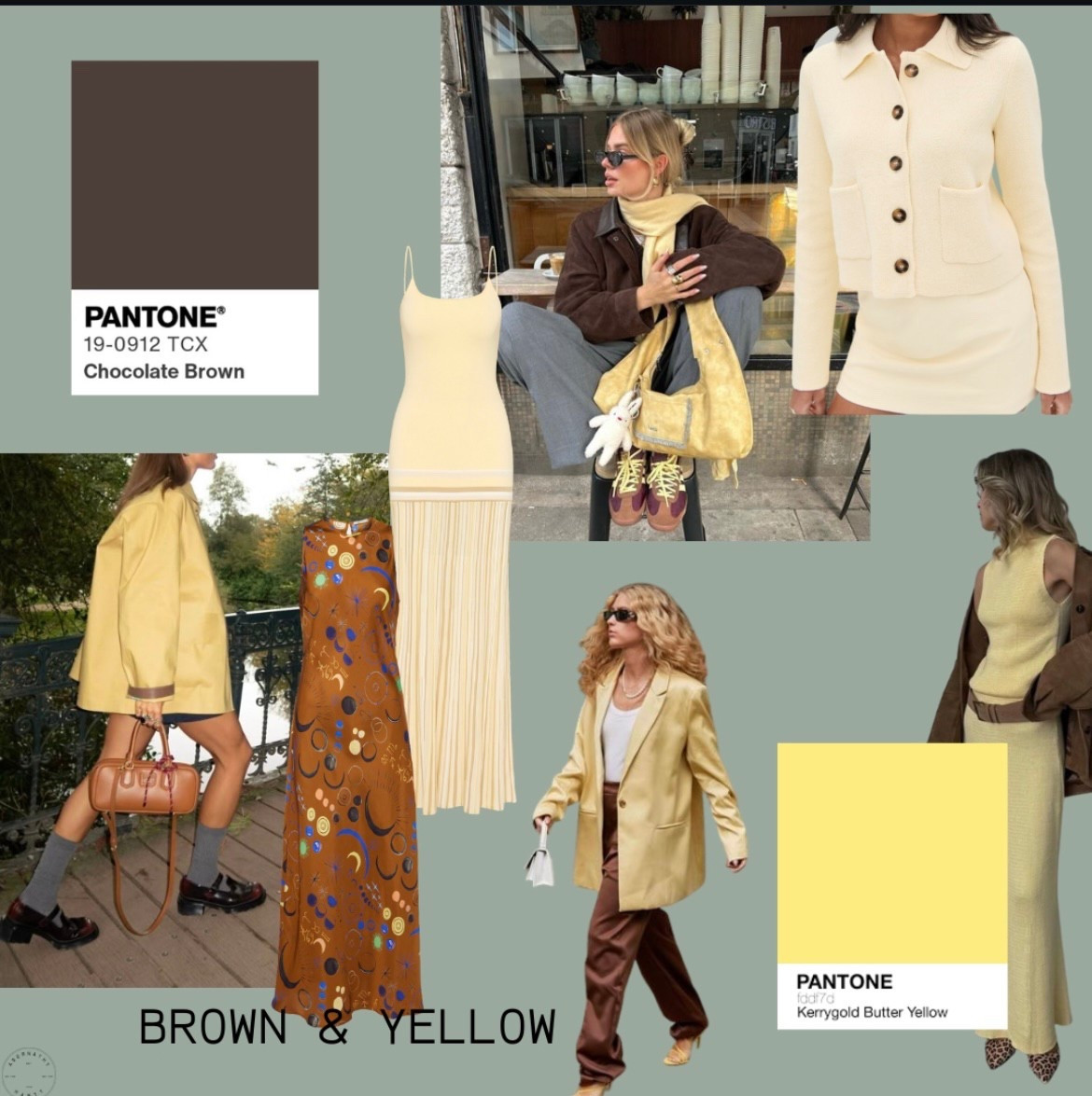 color combinations: yellow and brown
#ltk