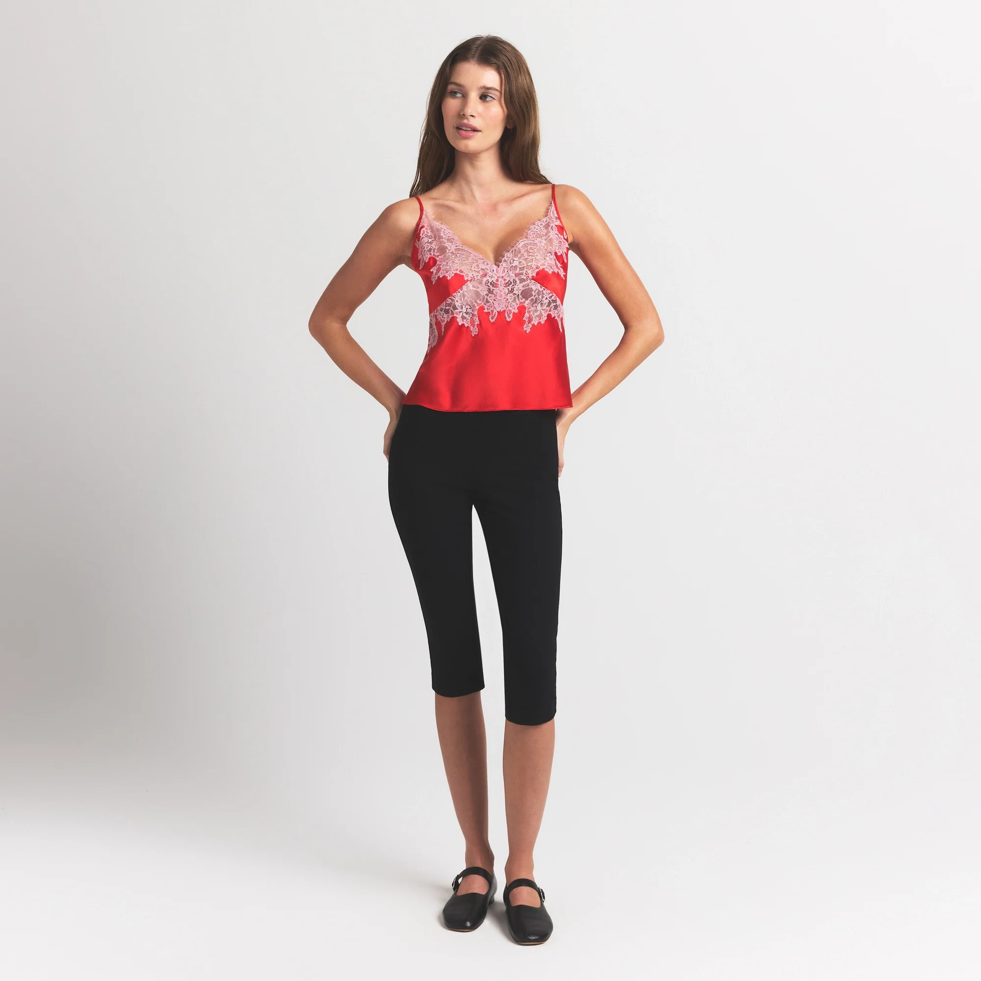 SKIMS Lace Cami Top | Red | Large | Silk | SKIMS (US)