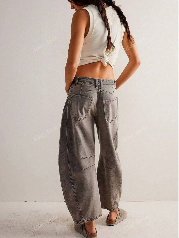 Women Spring Summer Casual Old Money Wide Leg Jeans Loose Pants | SHEIN