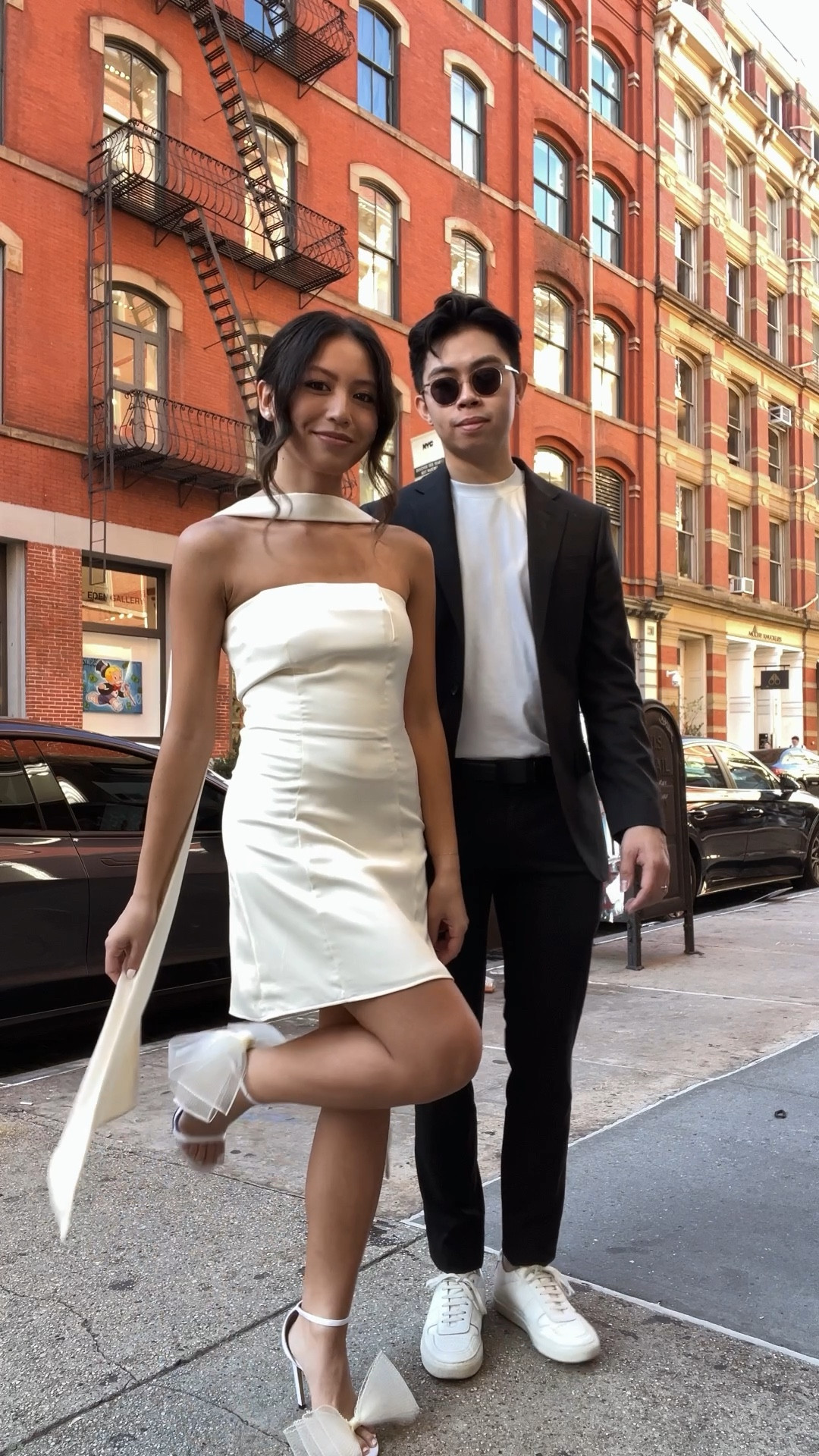 Oh Polly dress
Jimmy Choo heels
J Crew suit
Common Projects sneakers

#LTKMens #LTKWedding