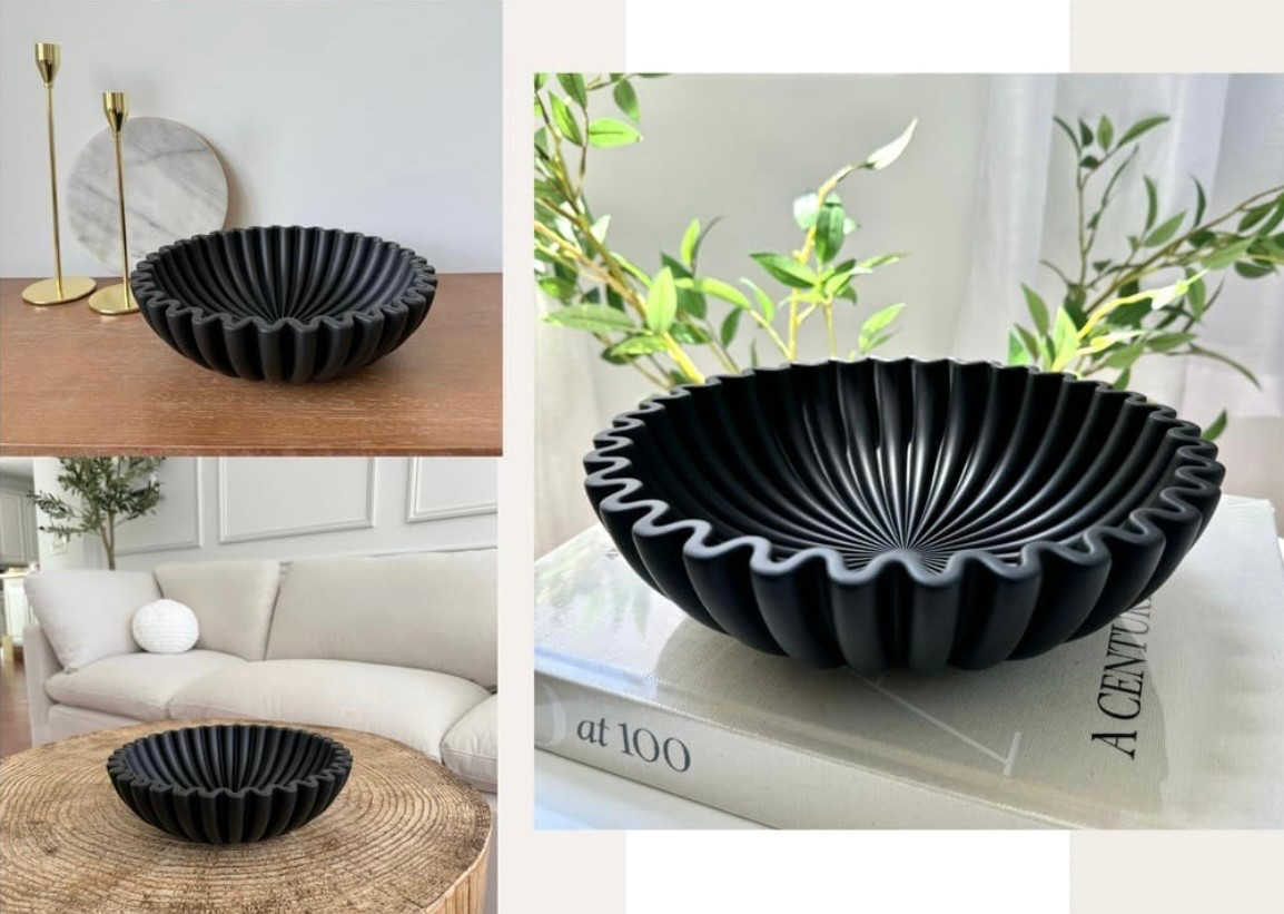Decorative Bowl

This black decorative bowl is beautiful and adds a simple touch to any space. We love using them as a centerpiece, on shelves or consoles 

#LTKHome #LTKFindsUnder100 #LTKGiftGuide
