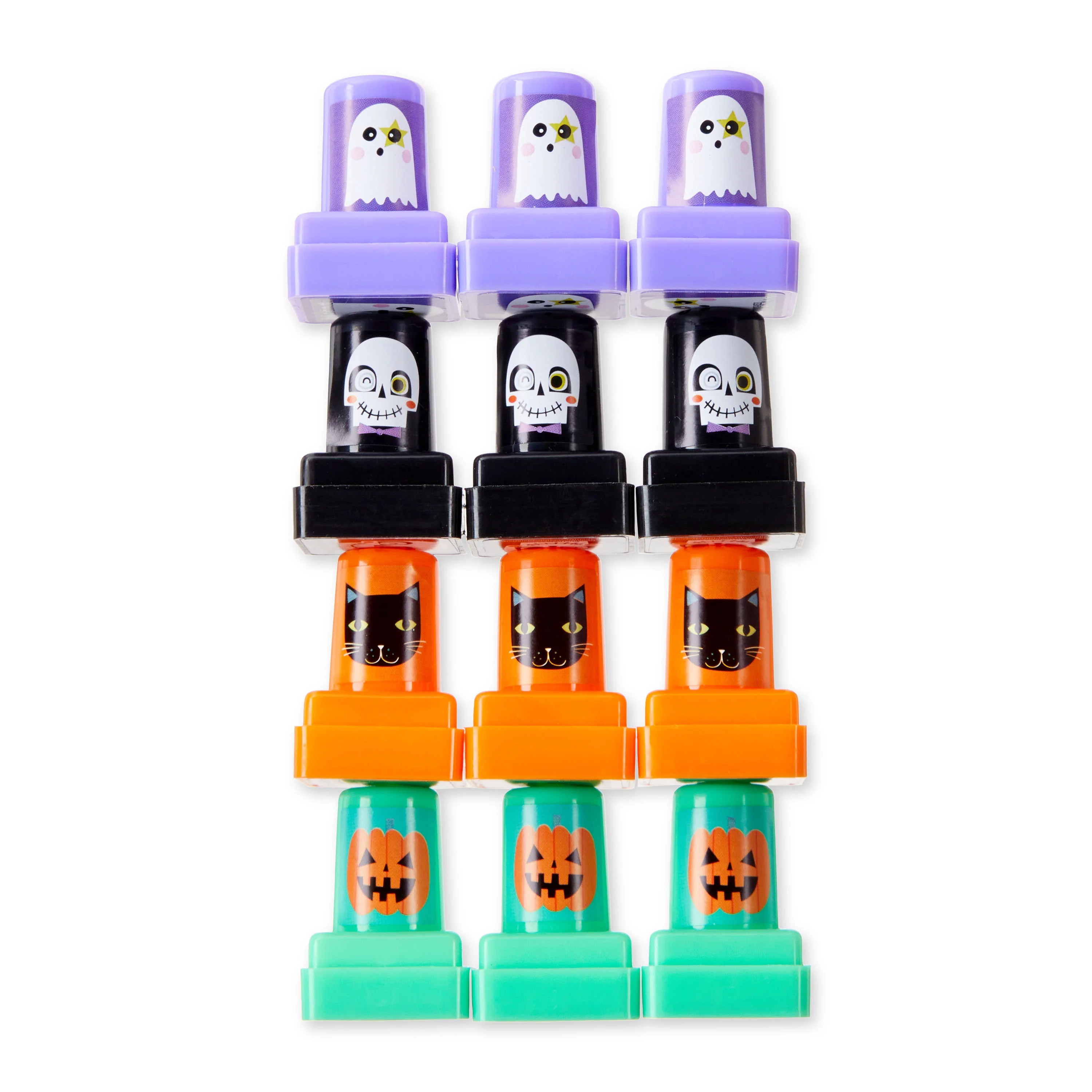 Halloween Assorted Colors Novelty Stamps Party Favors, Plastic, 12 Count, by Way to Celebrate | Walmart (US)