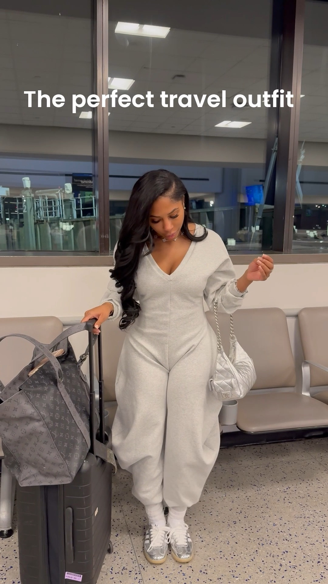 The cutest travel fit, I love how soft and cozy this jumpsuit is 🤍

#LTKgrwm #LTKTravel #LTKootd
