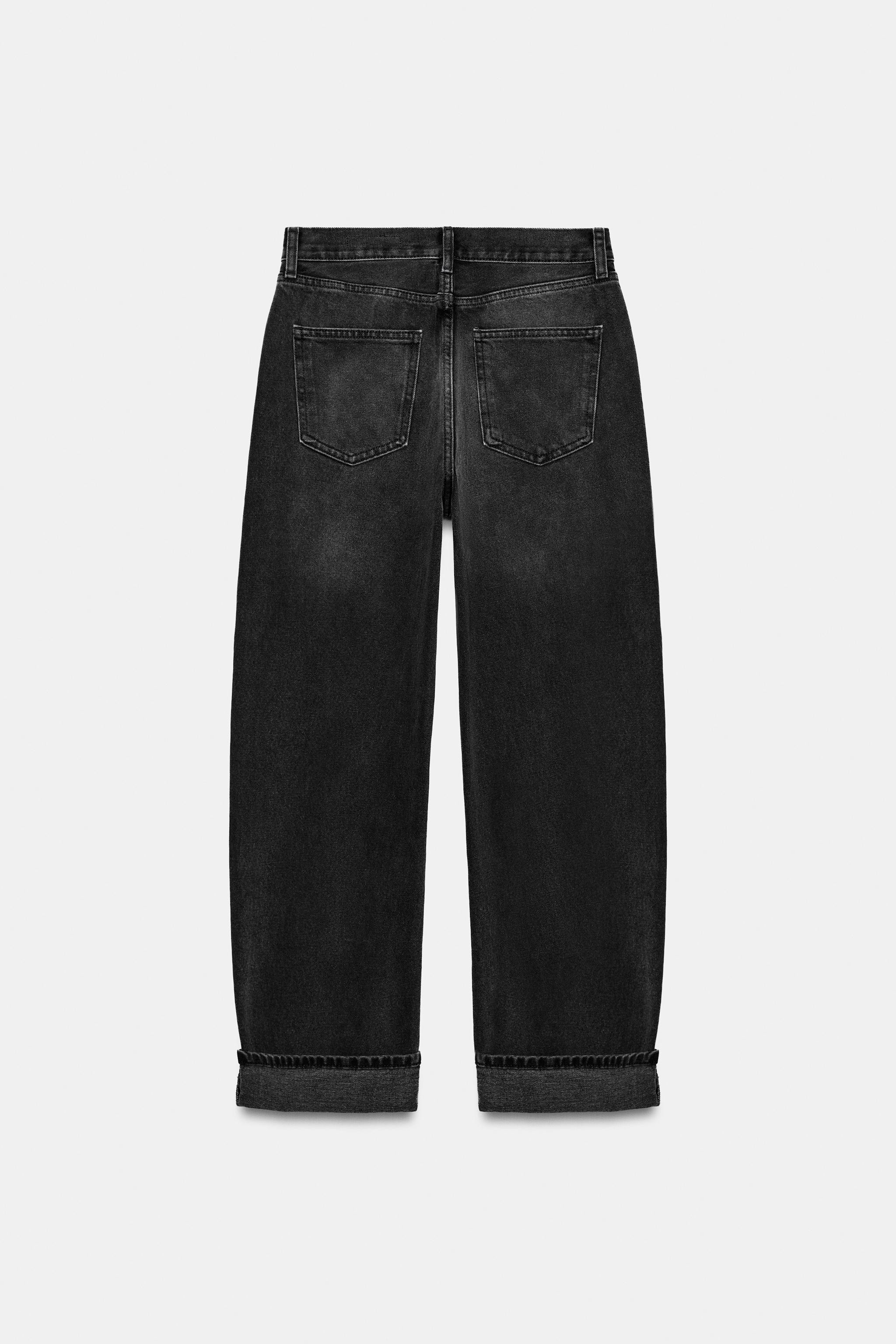 ZW COLLECTION MID-WAIST BAGGY FIT JEANS | Zara UK