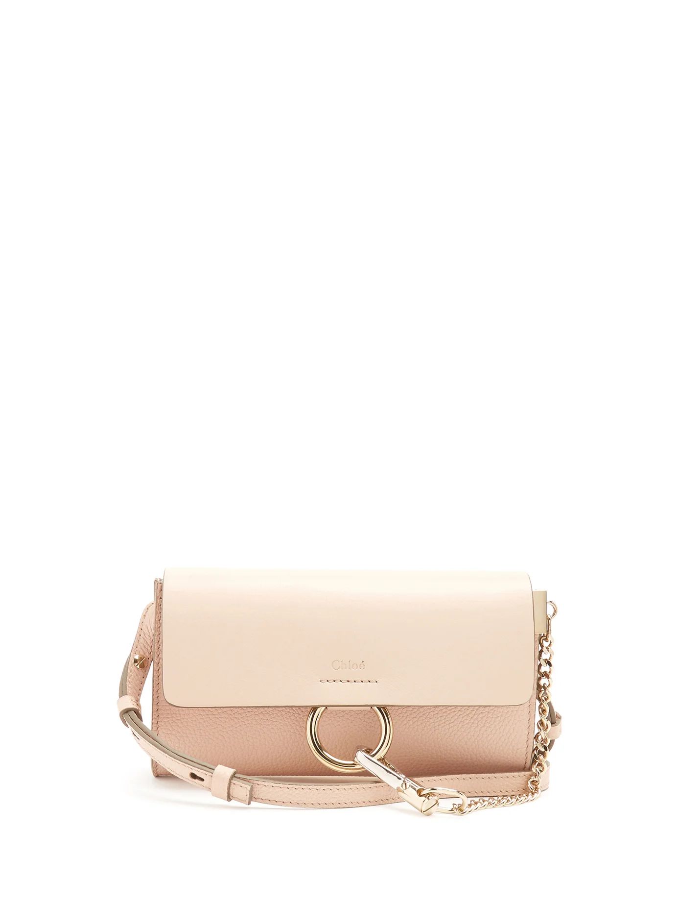 Faye mini leather and suede cross-body bag | Matches (US)