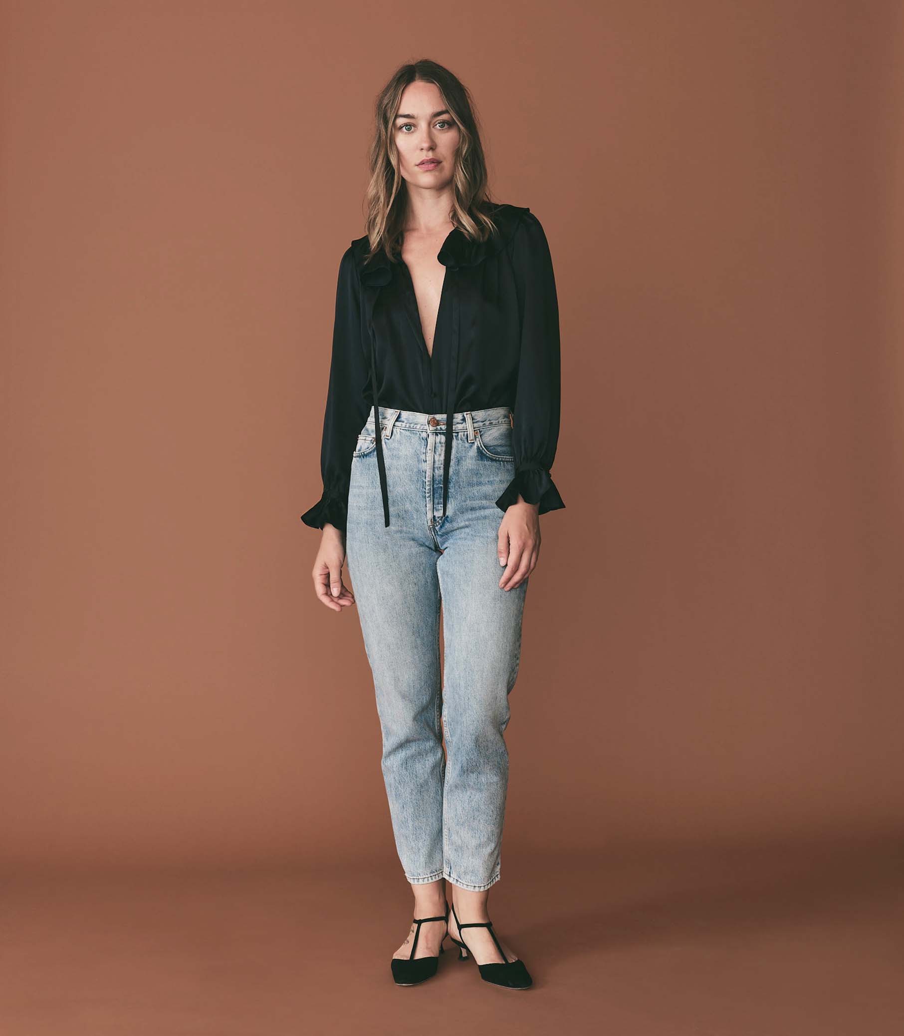 Solange Top - Deep Navy | DÔEN | DOEN