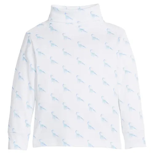 Little English Kids' Printed Turtleneck in Blue Dinosaur at Nordstrom, Size 4T | Nordstrom