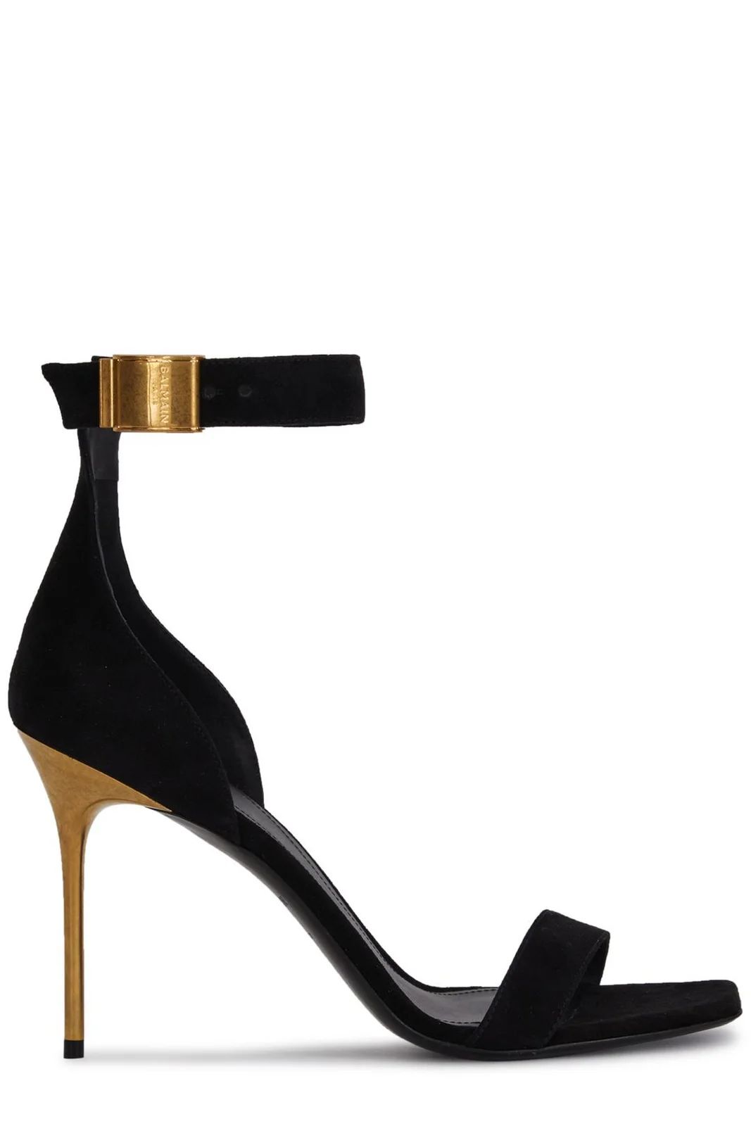 Balmain Uma Strap Buckle Heeled Sandals | Cettire Global