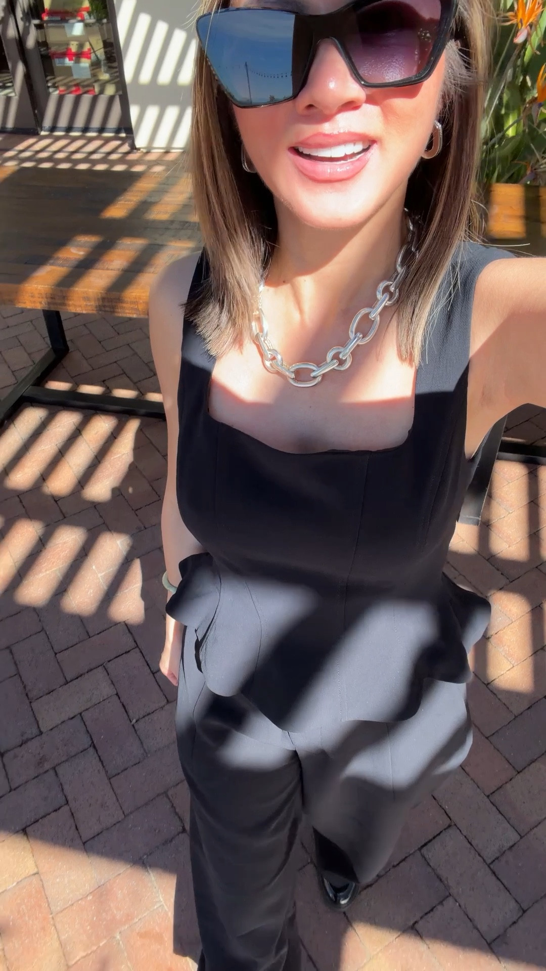 OOTD ⚡️ What I wore to work. This peplum top is so darling, styled with the chicest barrel pants from Aritzia. The material is wrinkle free. Both the top and pants come in multiple colors. I am adding the pants in both the brown and olive green pants. It’s that good! You can wear this outfit for work and going out. Just throw on a pair of heels. 

Work outfit, work wear, going out top, trousers, barrel pants, Aritzia, The Stylizt 



#LTKdayinmylife #LTKootd #LTKWorkwear