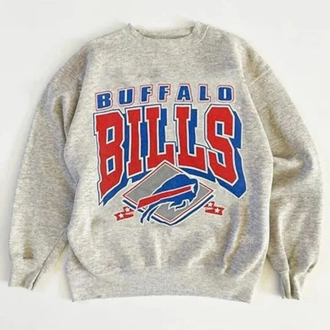 Vintage Football Shirt, Buffalo Bill Sweatshirt, Buffalo New York Sweatshirt, Buffalo Fan Gift Cr... | Etsy (US)