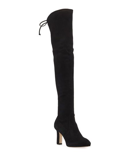 Stuart Weitzman Ledyland Suede Over-The-Knee Boots | Neiman Marcus