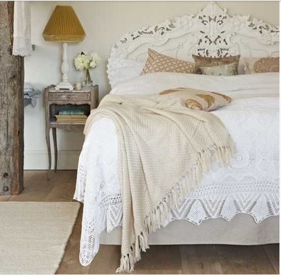 SALE: 100% Cotton Handmade Vintage Style Lace Crochet Bedspread Throw Coverlet Spread, Linens, Quilt | Etsy (US)