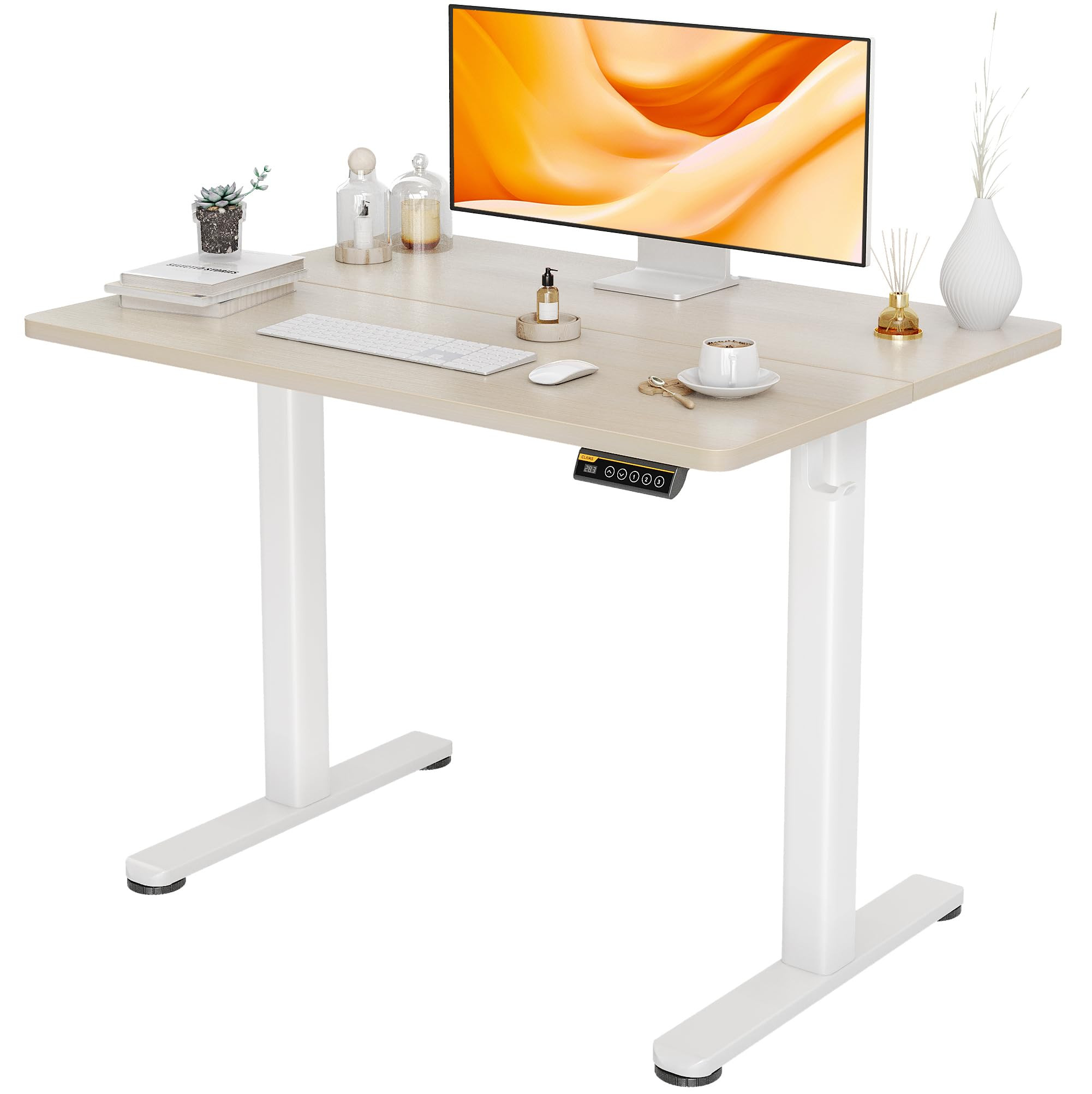 Claiks Electric Standing Desk, Adjustable Height Stand up Desk, 40x24 Inches Sit Stand Home Offic... | Amazon (US)