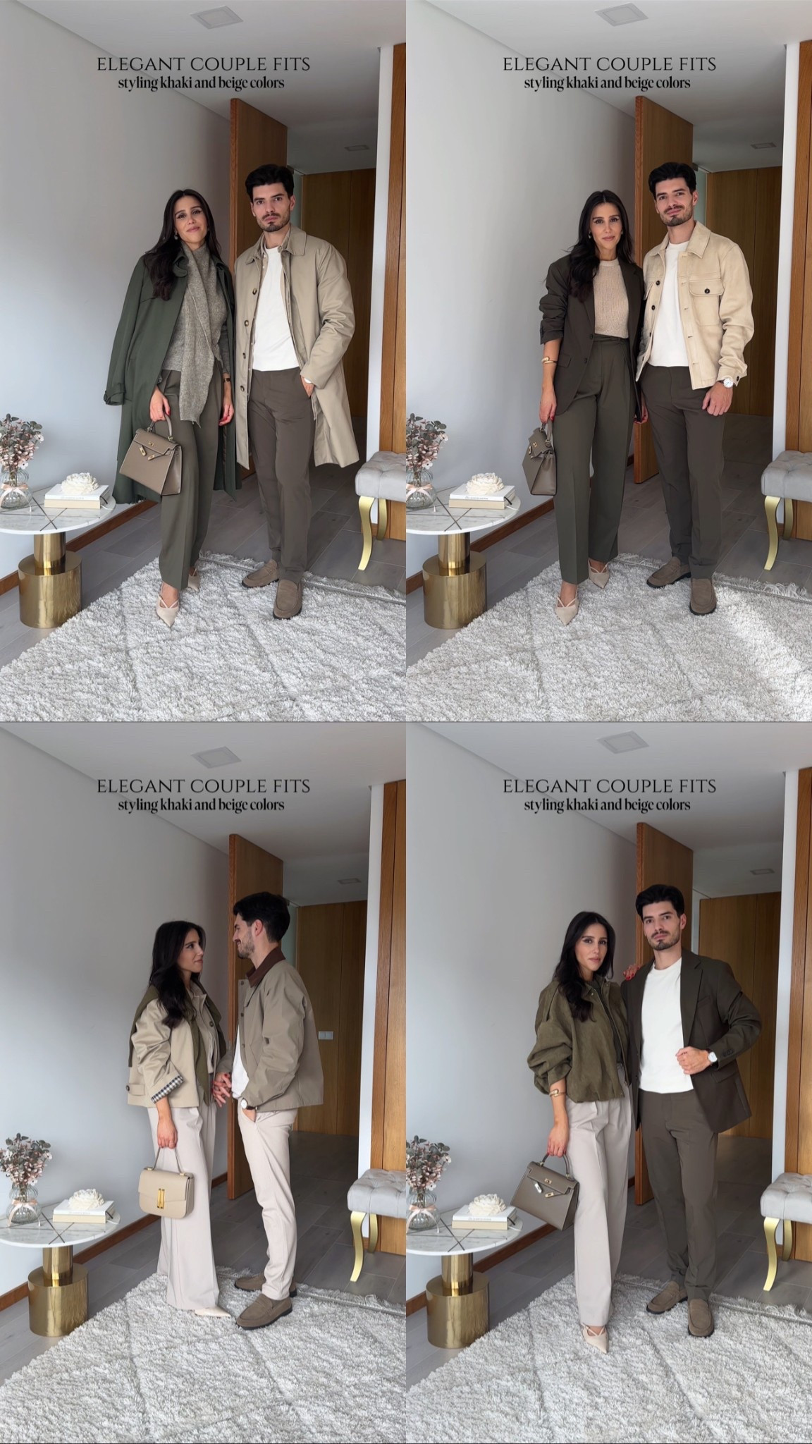 Elegant couple fits 
Diana beige trousers Zara 4391/414
suede khaki jacket Zara 4344/155
green trench coat @lionofporches
Blazer khaki old Zara 
Luís beige jacket Zara 3046/408
khaki jacket Zara 7380/190 

#LTKStyleTip #LTKWorkwear #LTKSeasonal