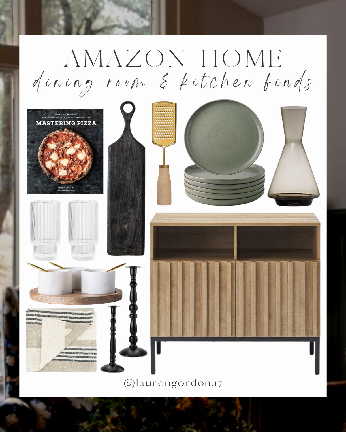 Modern home decor, modern kitchen, modern buffet cabinet, Sideboard, oak storage cabinet, wood cu... | Amazon (US)