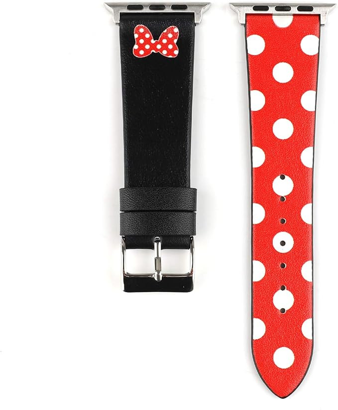 WONMILLE For Apple Watch Band 38mm 40mm Women, iWatch Bands Leather Replacement Strap with Stainl... | Amazon (US)