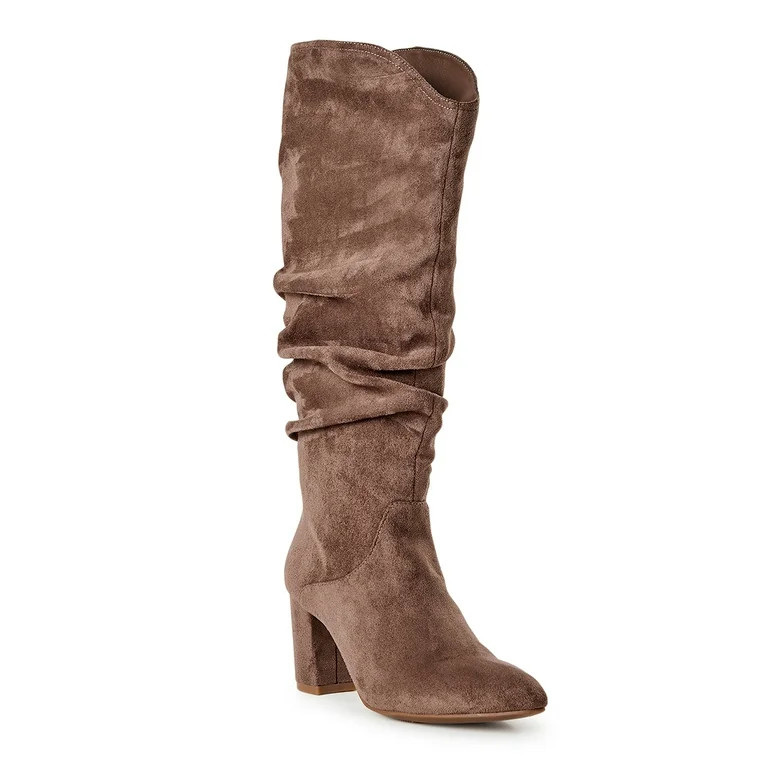 Time and Tru Women's Tall Slouch Boots | Walmart (US)